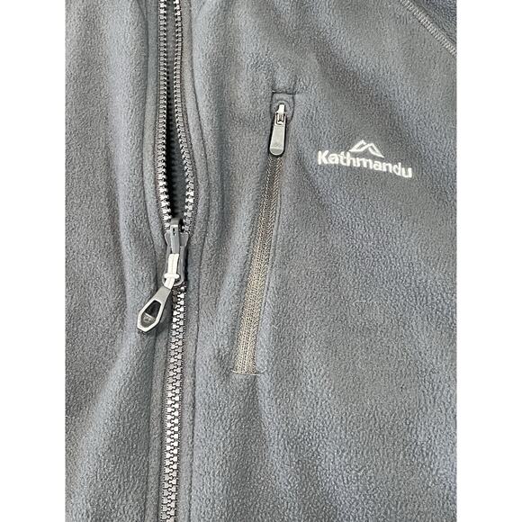 Kathmandu Full Zip Fleece Jacket Dark Gray Men's Size Large Lightweight Polartec - Picture 9 of 11